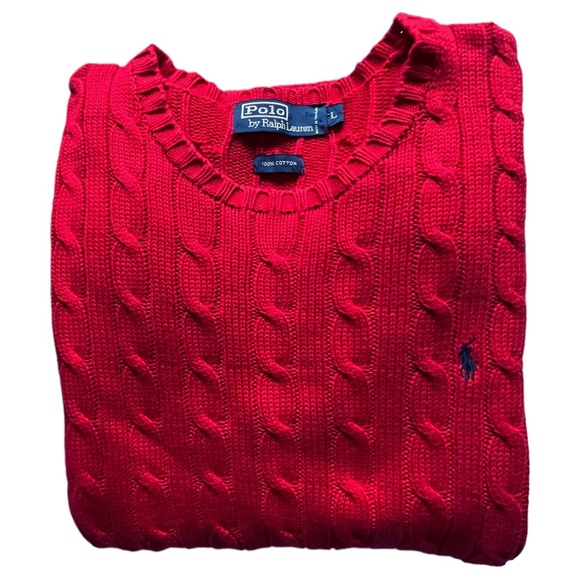 Polo Ralph Lauren Vintage Cable Knit SweaterLARGE
